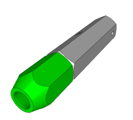 CL-3-GHS Gage Handles – Single End (Green)